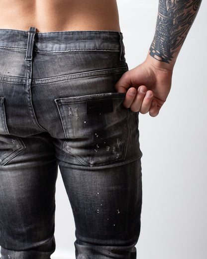 Jeans G2Firenze slim "Dark Leather" uomo