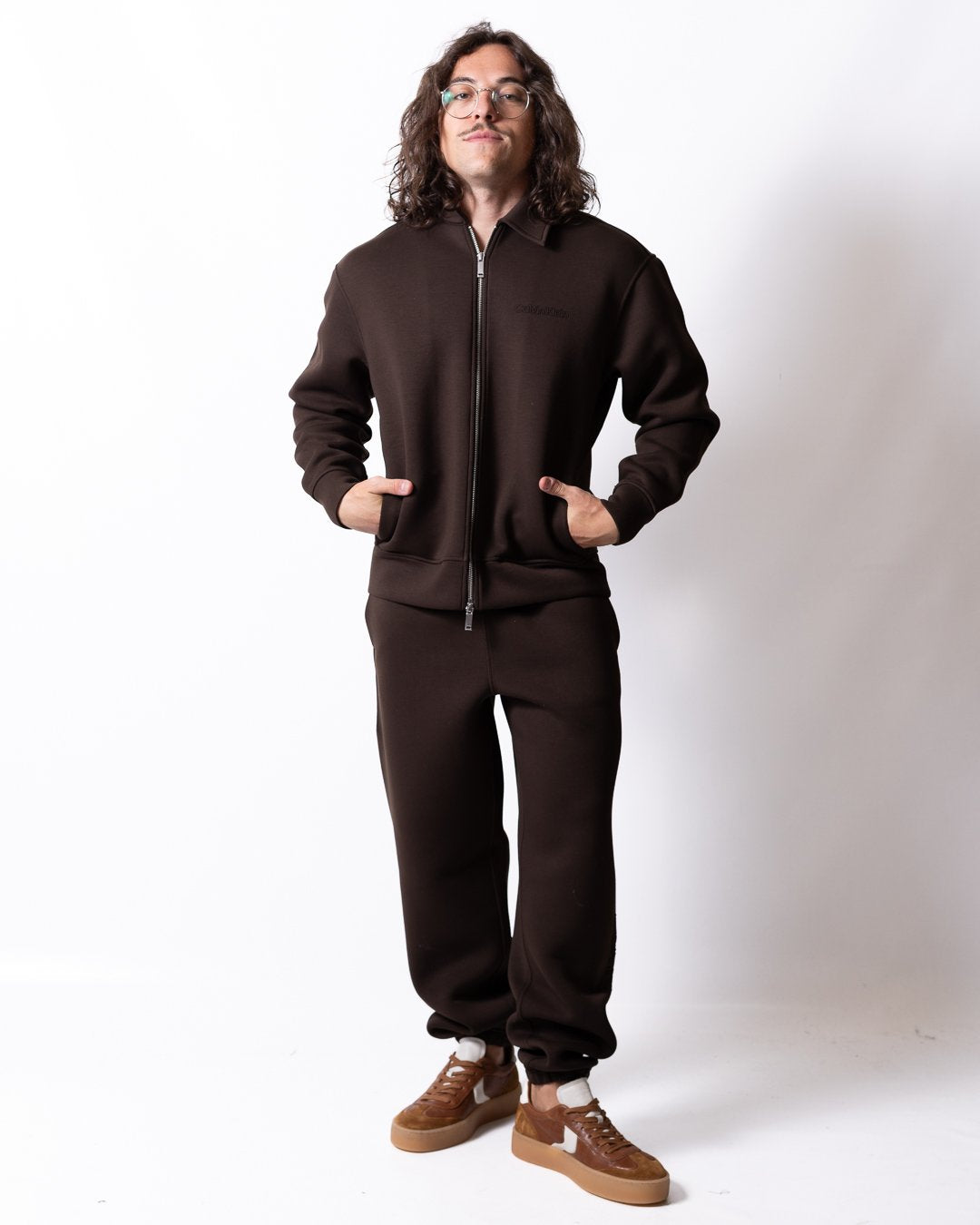 Pantalone Calvin Klein in felpa "Embossed Logo" uomo