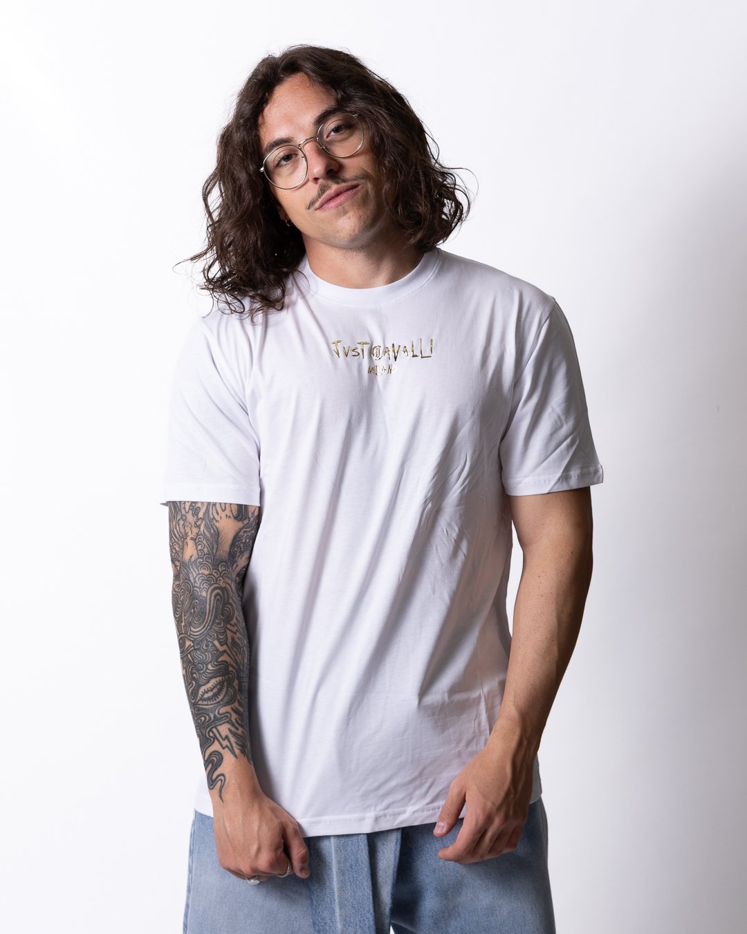 T-Shirt Just Cavalli "Logo Rubber" uomo