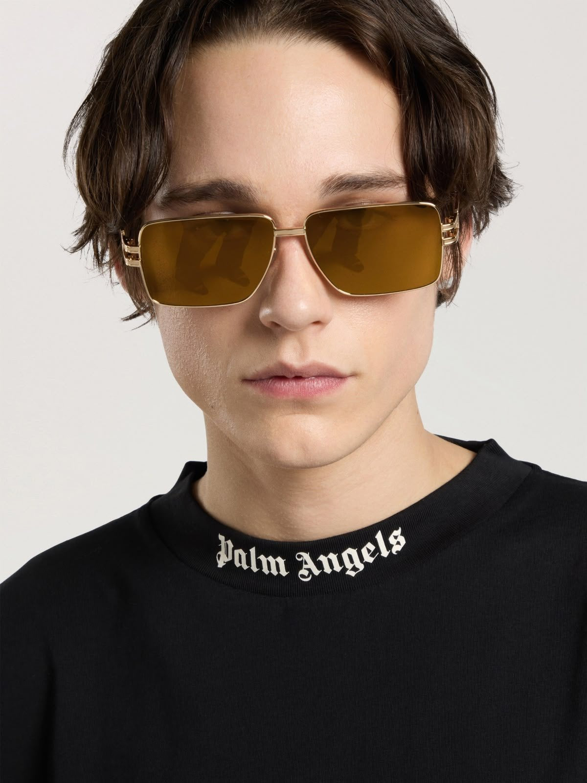 T-shirt Palm Angels maxi logo stampato