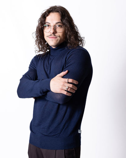 Maglia Richmond X in lana merino con collo alto