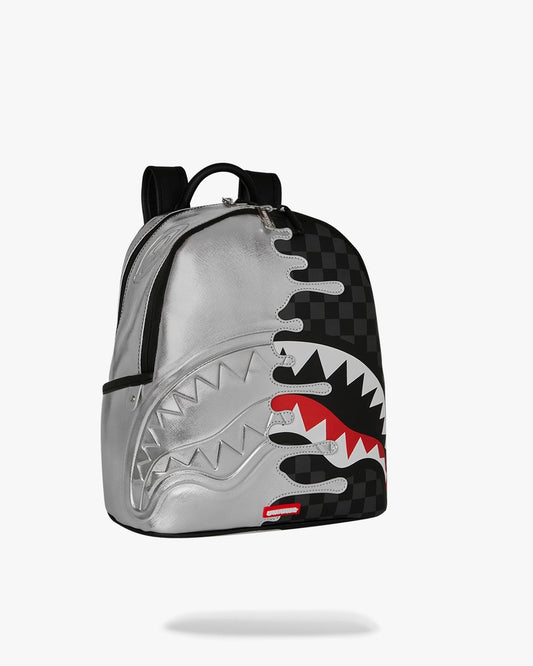 Zainetto Sprayground nero SILVER SIDE DRIP BLACK CHECK SAVAGE BACKPACK