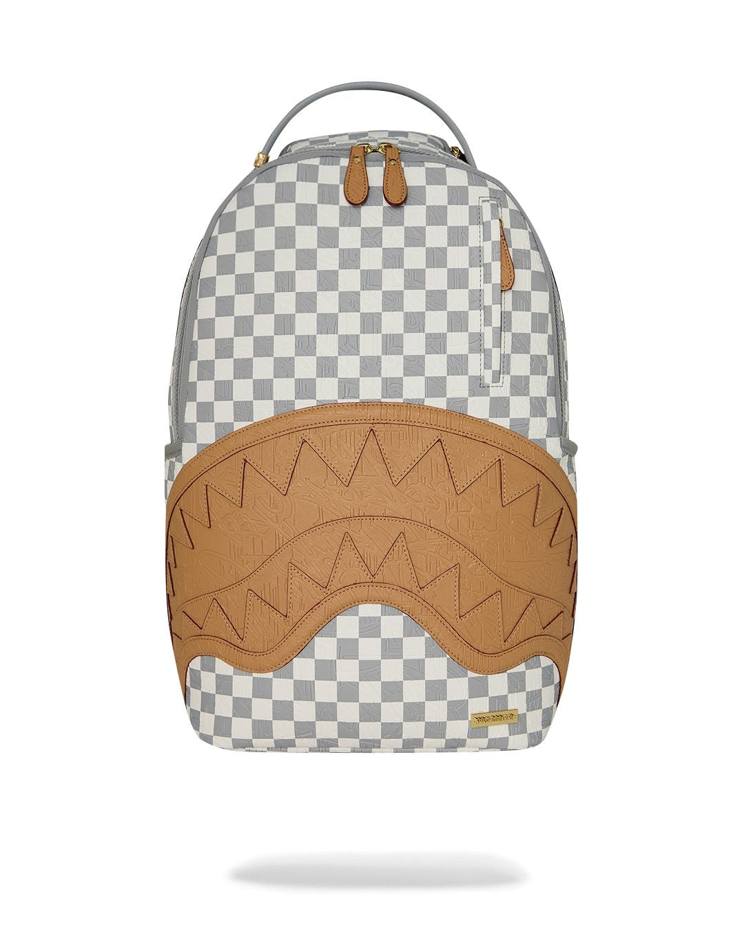 Zaino Sprayground bianco EMBOSSED CREAM CHECK BACKPACK
