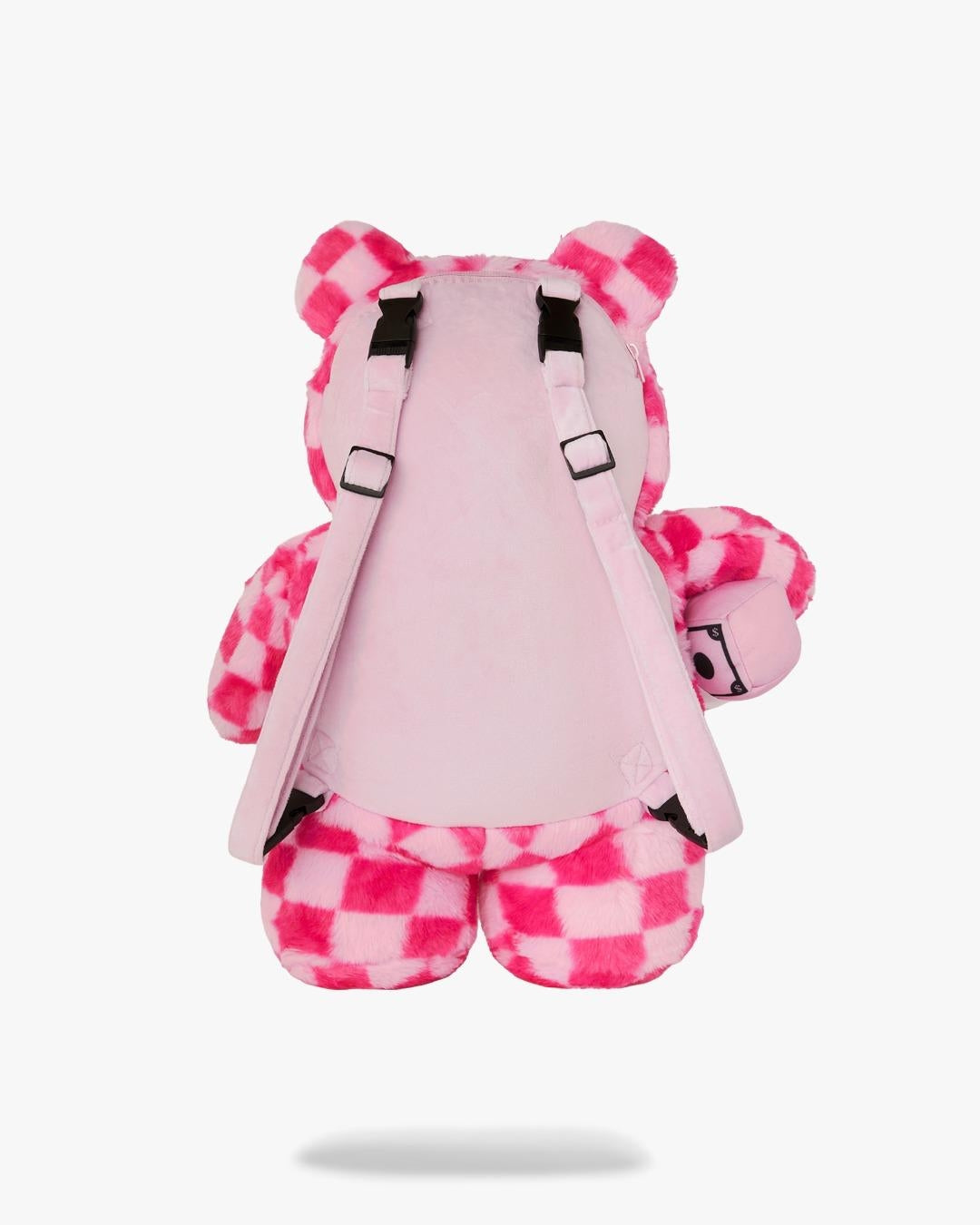 Zaino Sprayground orsetto fucsia "PINK FUR CHECK MONEYBEAR BACKPACK"