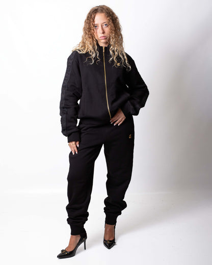Felpa Just Cavalli fullzip con bande logate donna