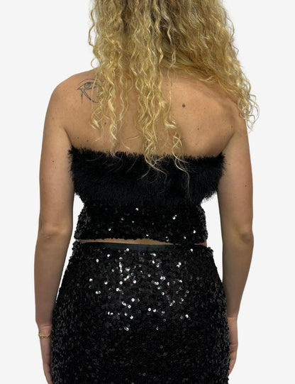 Top Moschino jeans con paillettes donna