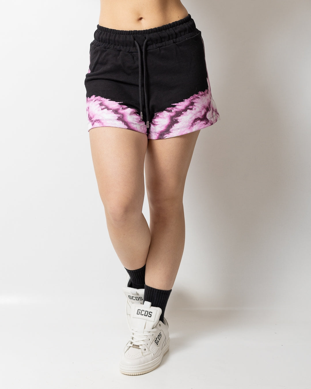 Short Marcelo Burlon in felpa "Icon Wings Colorfull" donna
