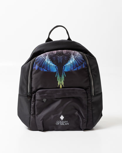 Zaino Marcelo Burlon in nylon "Icon Wings Royal"