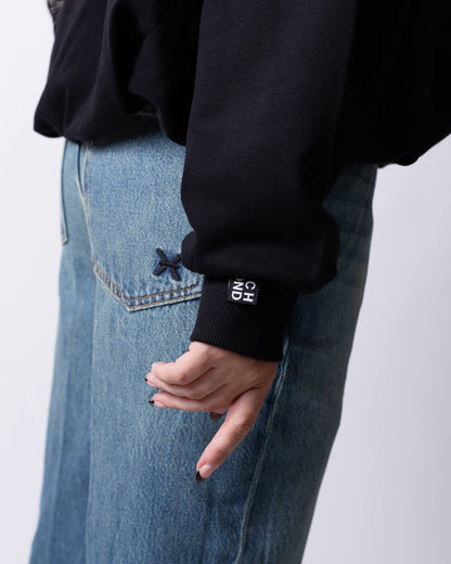 Felpa Richmond X full zip con logo "Richmond X" in strass e ricami