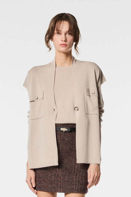 Gilet Nenette in misto lana donna