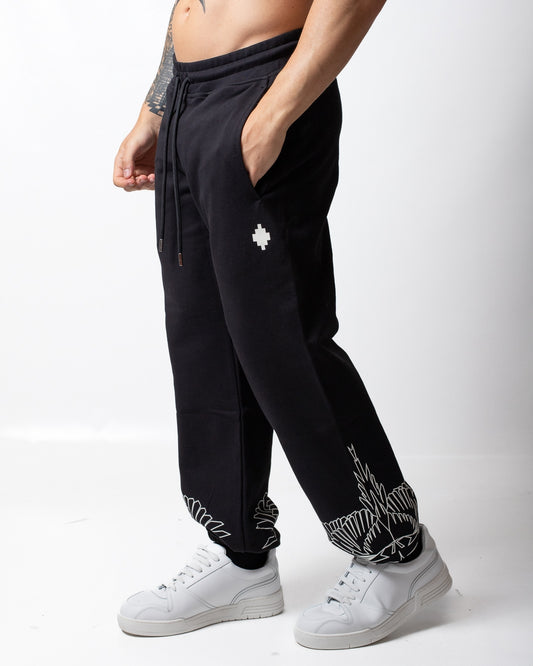 Pantalone Marcelo Burlon classic in felpa con logo uomo