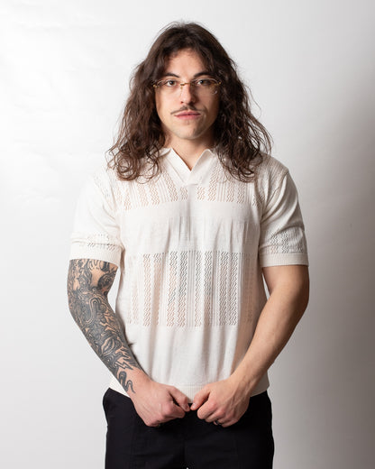 Polo Gaelle in maglia traforata uomo