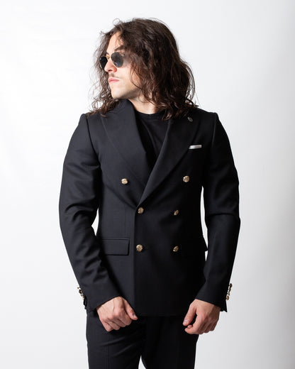 Abito Daniele Alessandrini con giacca doppiopetto in cashmere uomo