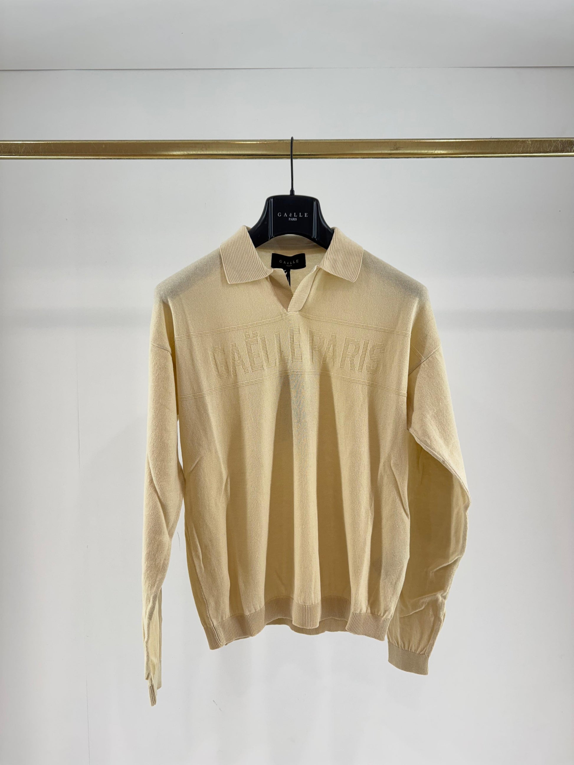 Maglia Gaelle polo con logo jacquard uomo