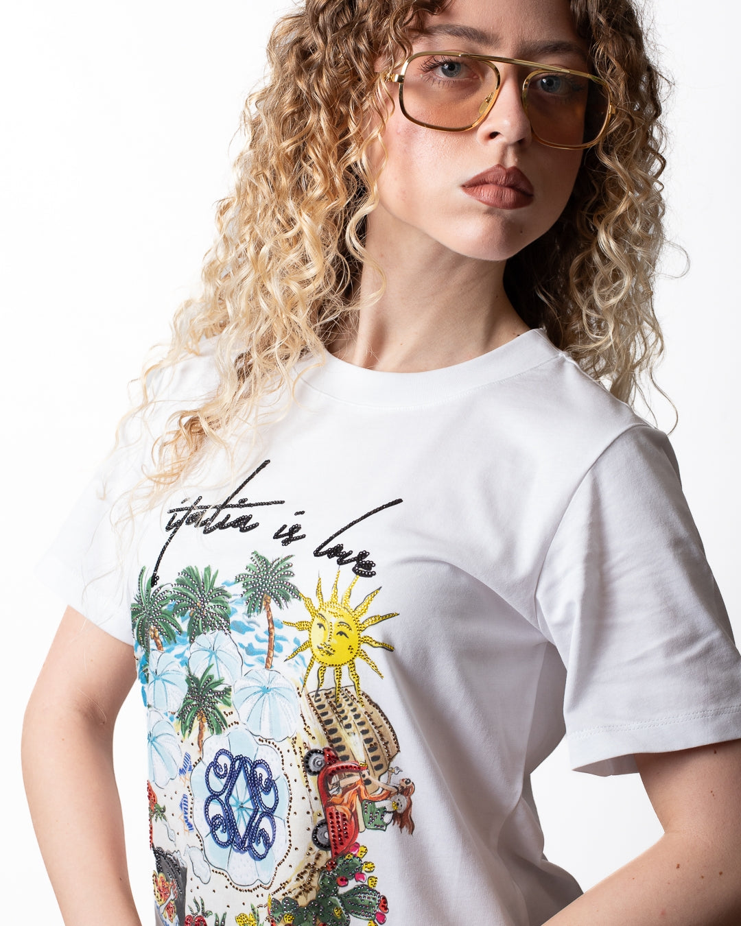 T-Shirt Nenette "Italia is Love" donna