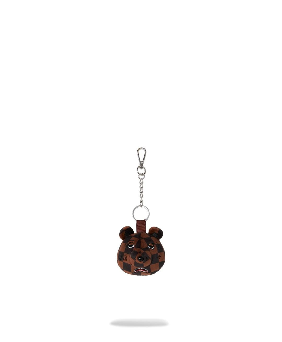 Portachiavi Sprayground marrone BROWN CHECKER BEAR HEAD KEYCHAIN