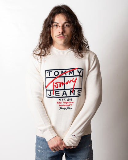 Maglia Tommy Jeans girocollo "Signature" uomo