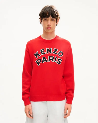 Maglia Kenzo Paris in lana con logo patch ricamato