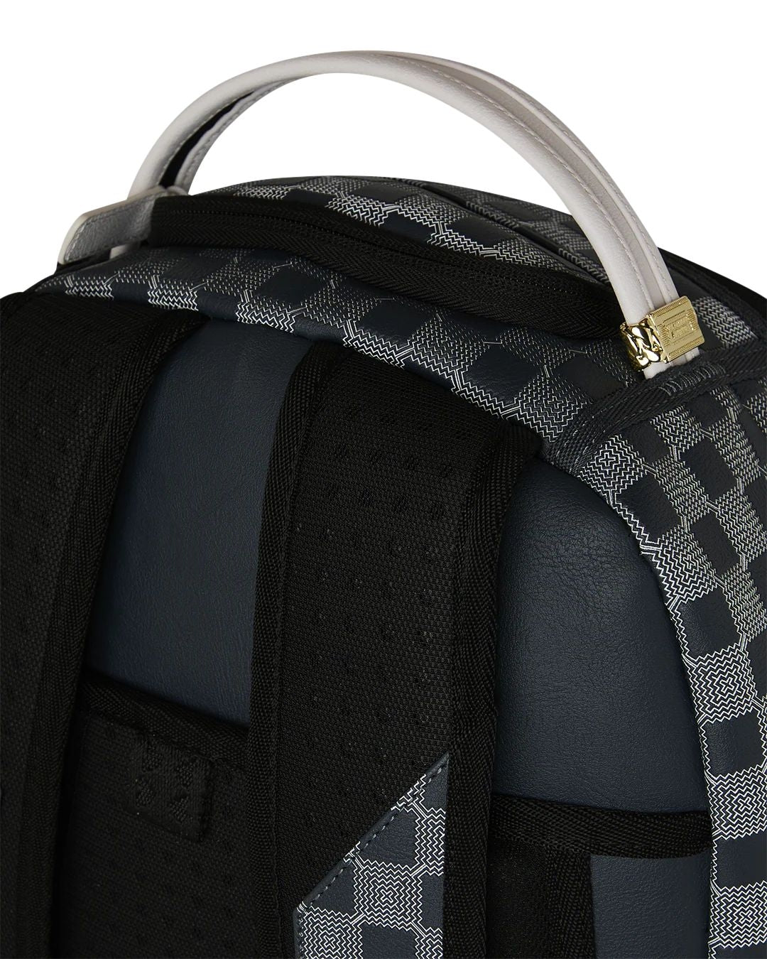 Zaino Sprayground bianco "Upscale check backpack" 