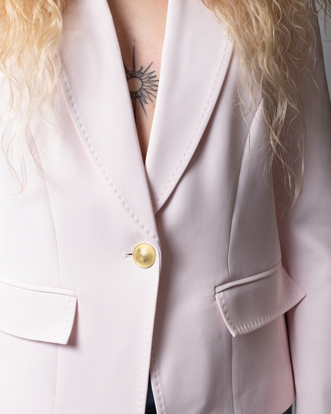 Giacca blazer Nenette monopetto cropped donna