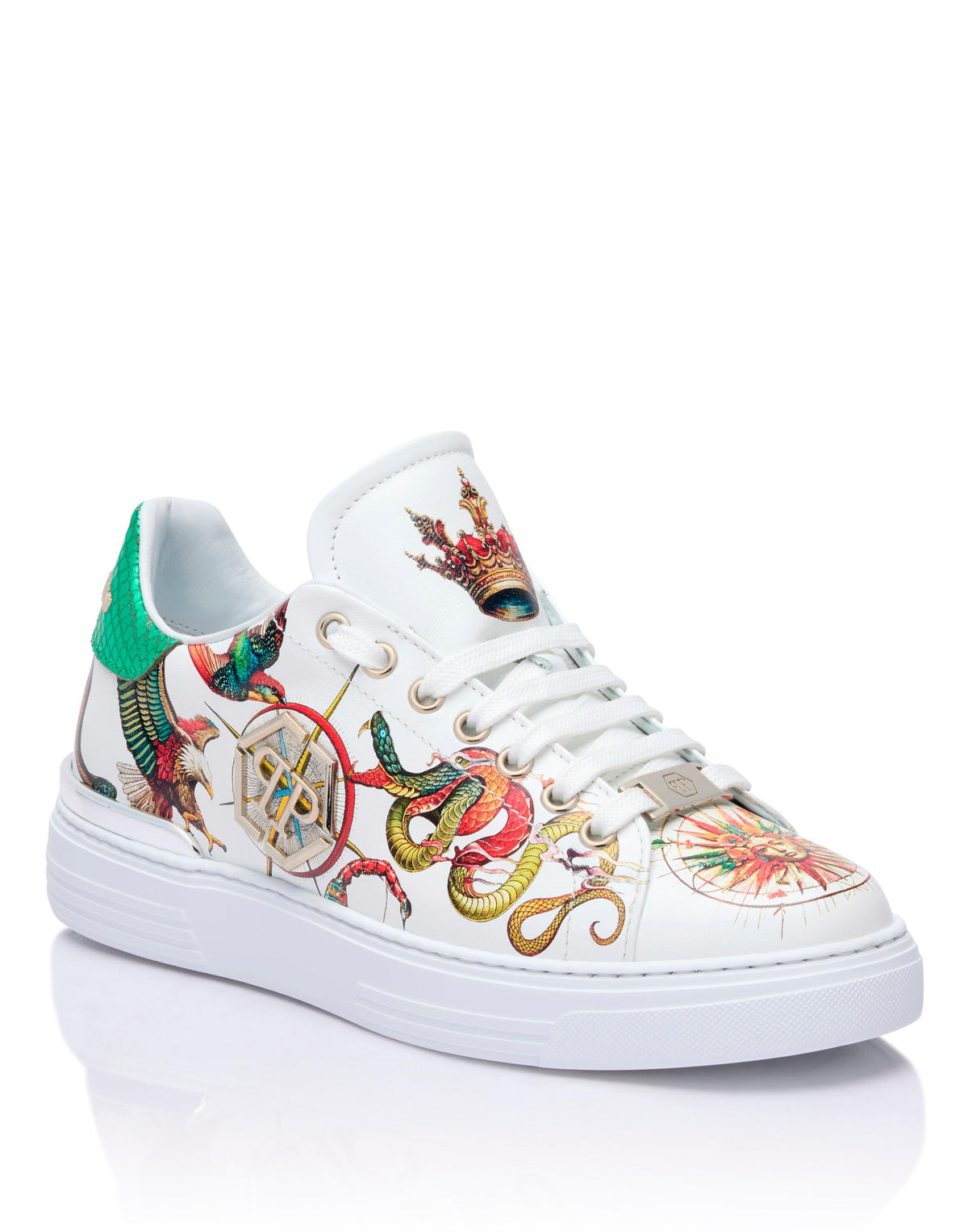 Sneakers Philipp Plein printed low-top stampata allover uomo
