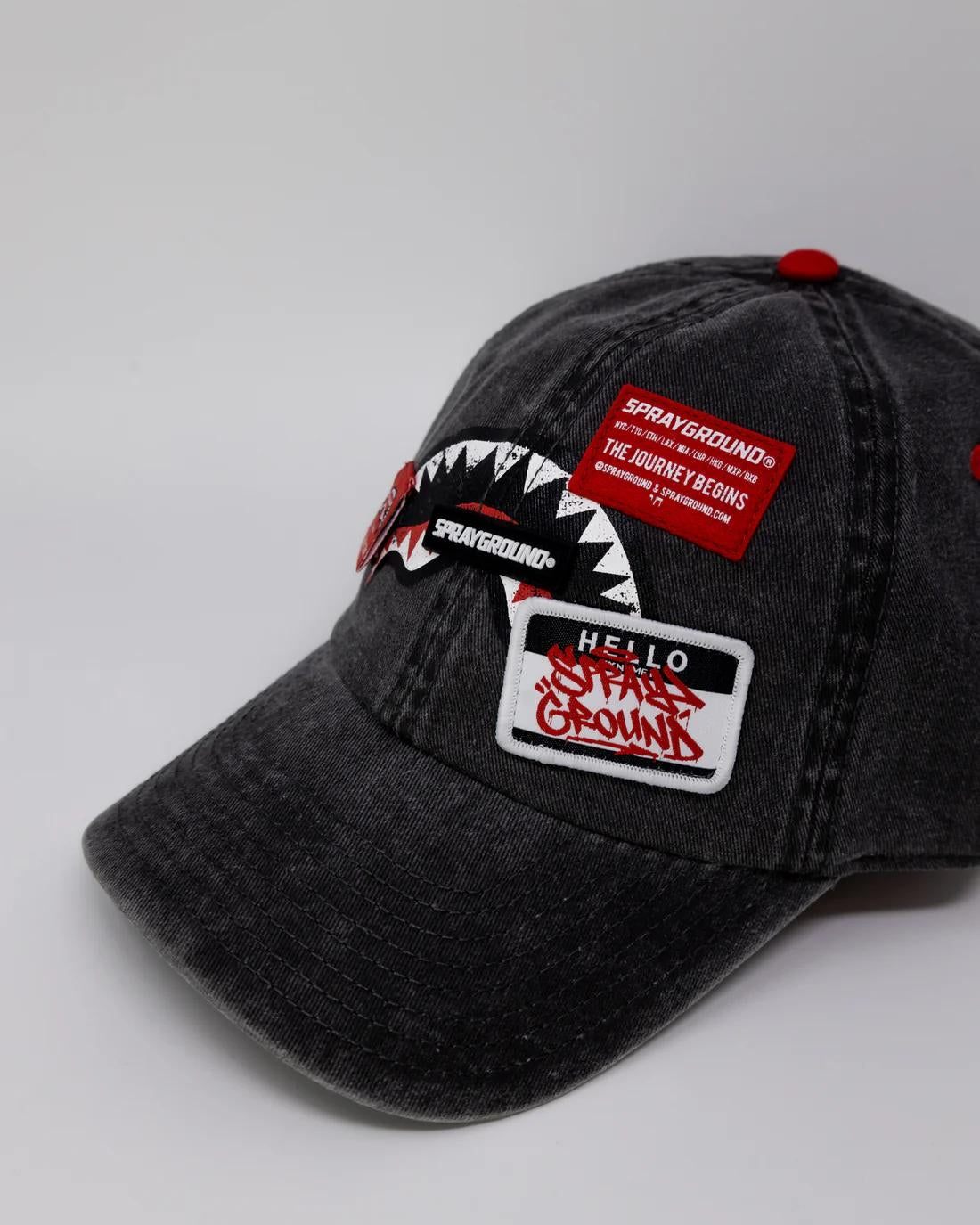 Cappello Sprayground in denim con patch