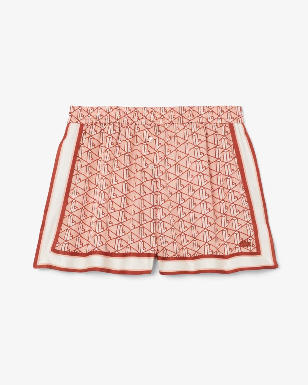 Shorts Lacoste con logo monogram allover