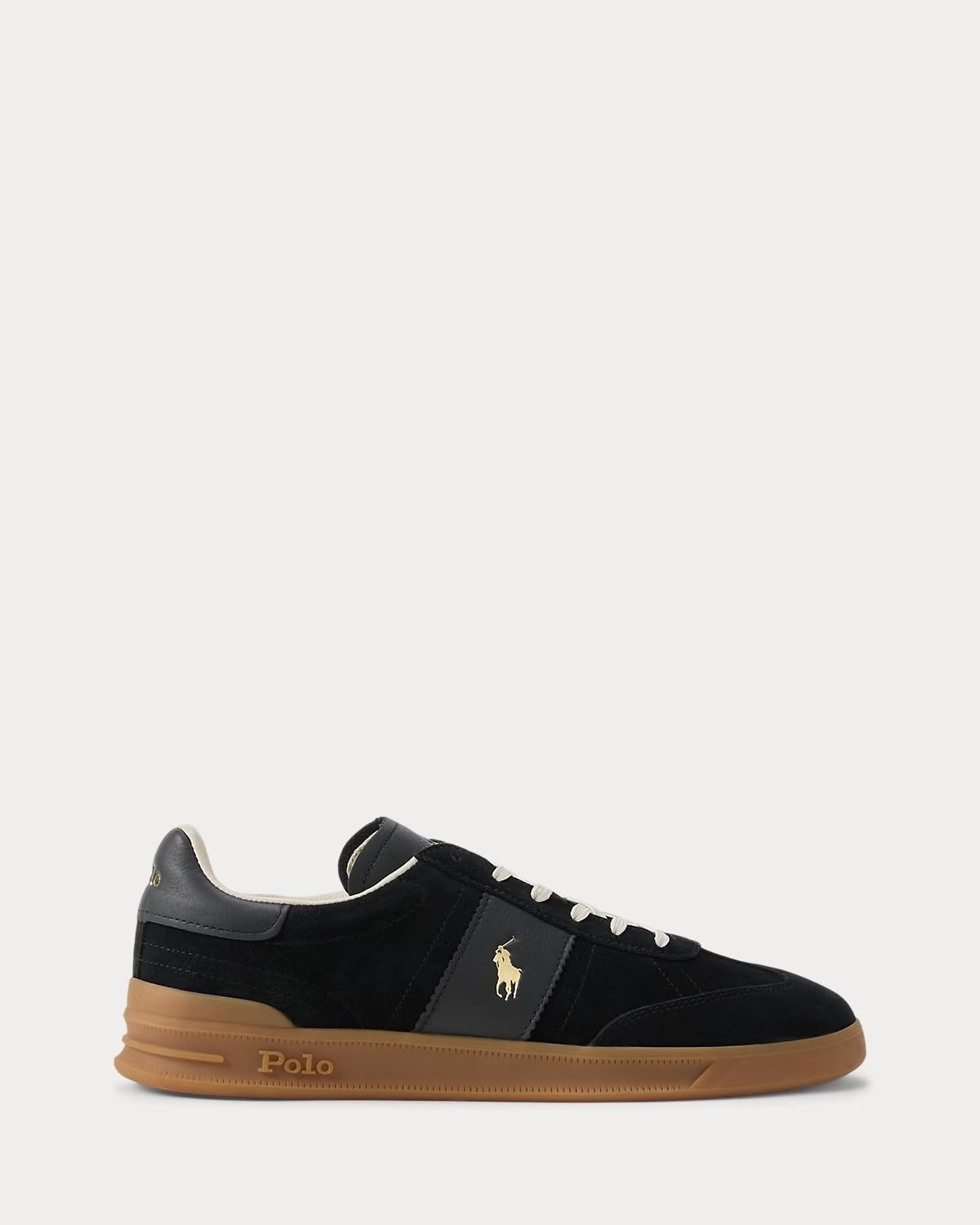 Sneakers Polo Ralph Lauren in pelle scamosciata con logo stampato 