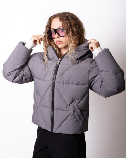 Piumino Richmond X con zip sul cappuccio donna
