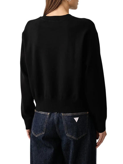 Maglia Calvin Klein Jeans girocollo con logo "CK" in rilievo