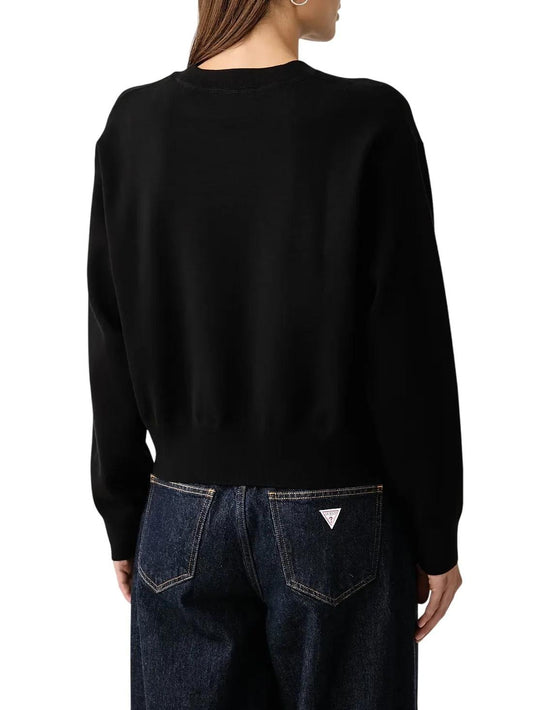 Maglia Calvin Klein Jeans girocollo con logo "CK" in rilievo