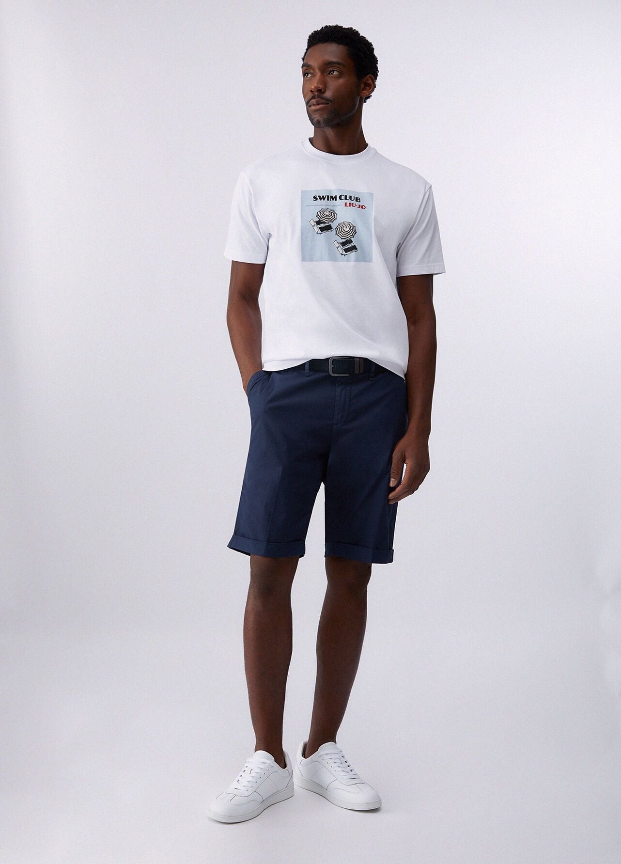 Bermuda Liu Jo chino in cotone uomo