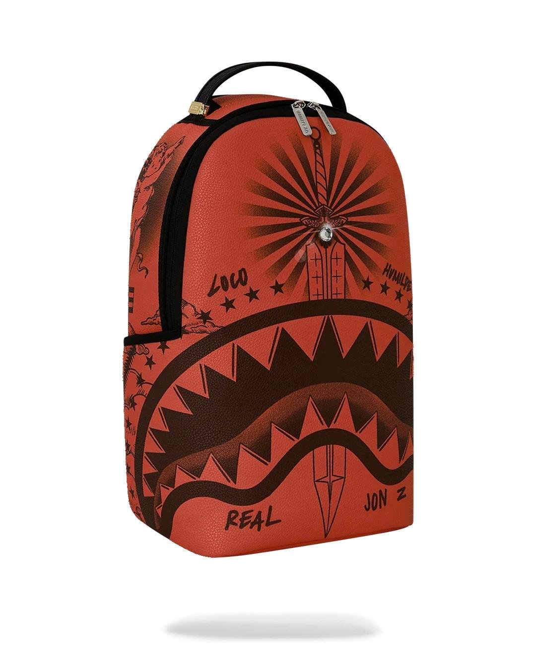 Zaino Sprayground rosso JON Z TATTOOS BACKPACK 