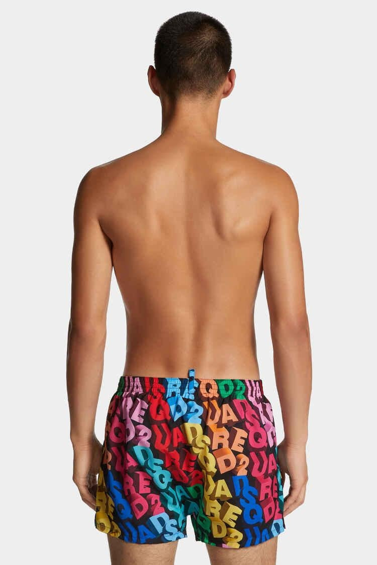 Boxer mare Dsquared2 con stampa logata uomo