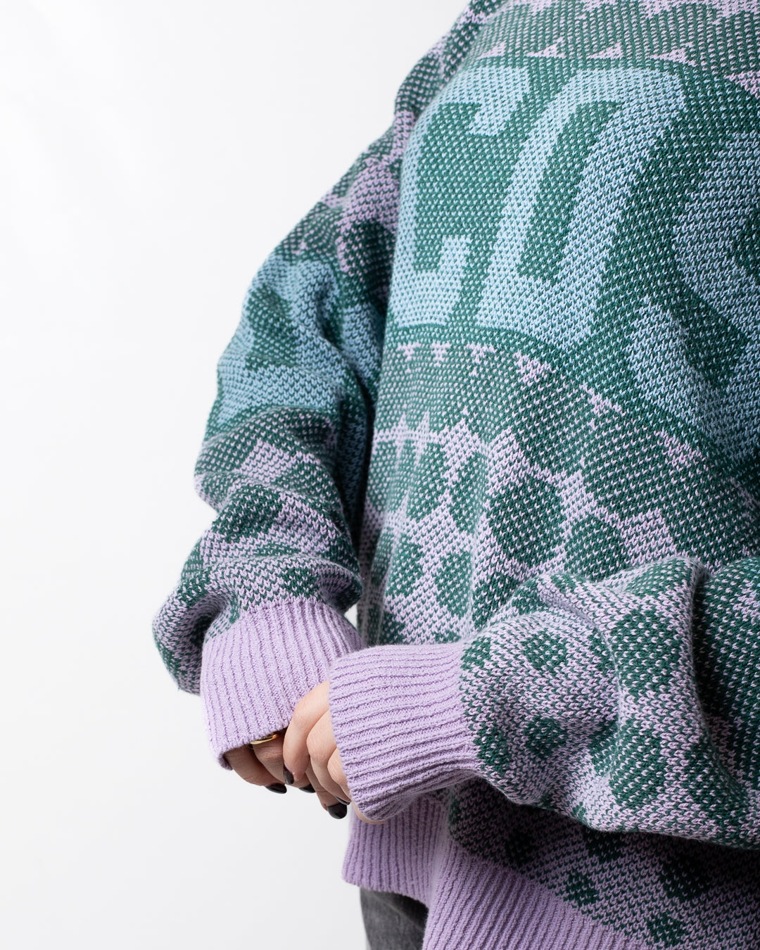 Maglia GCDS girocollo con fantasia uomo