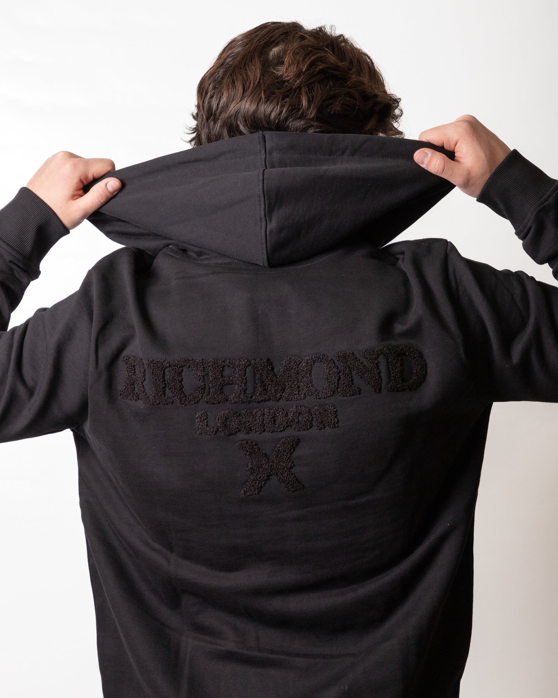 Felpa Richmond X fullzip con logo teddy uomo