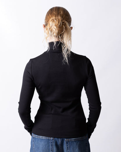 Maglia Calvin Klein lupetto in costina donna