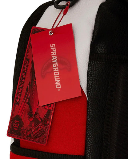 Zaino Sprayground rosso Varsity shark dlx backpack