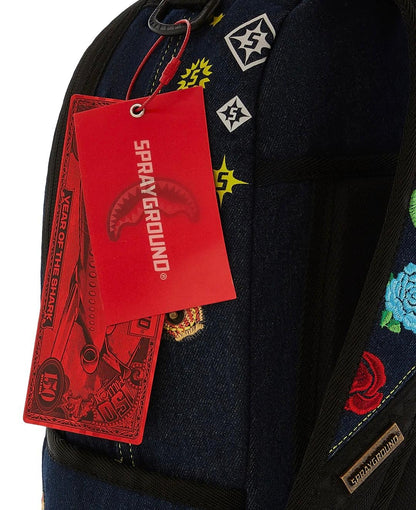 Zaino Sprayground denim "EVISU STYLE BACKPACK"