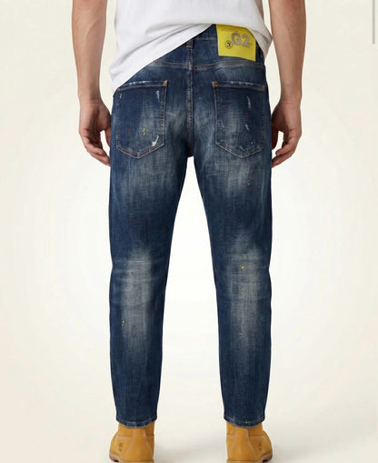 Jeans G2Firenze slim "Splashed" uomo