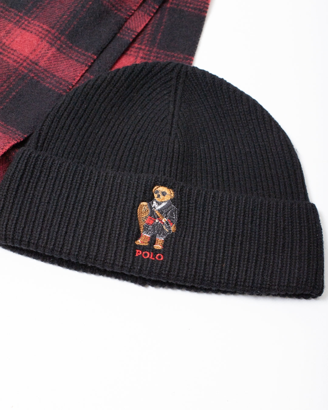 Sciarpa e cappello Polo Ralph Lauren in lana a quadri