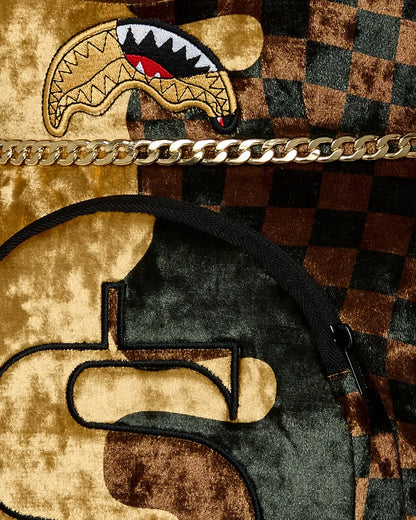 Zaino Sprayground orsetto marrone SHARKS IN PARIS GOLD DRIP MONEYBEAR BACKPACK