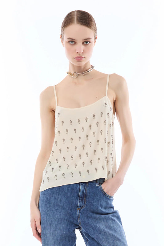Top Nenette con punti luce donna