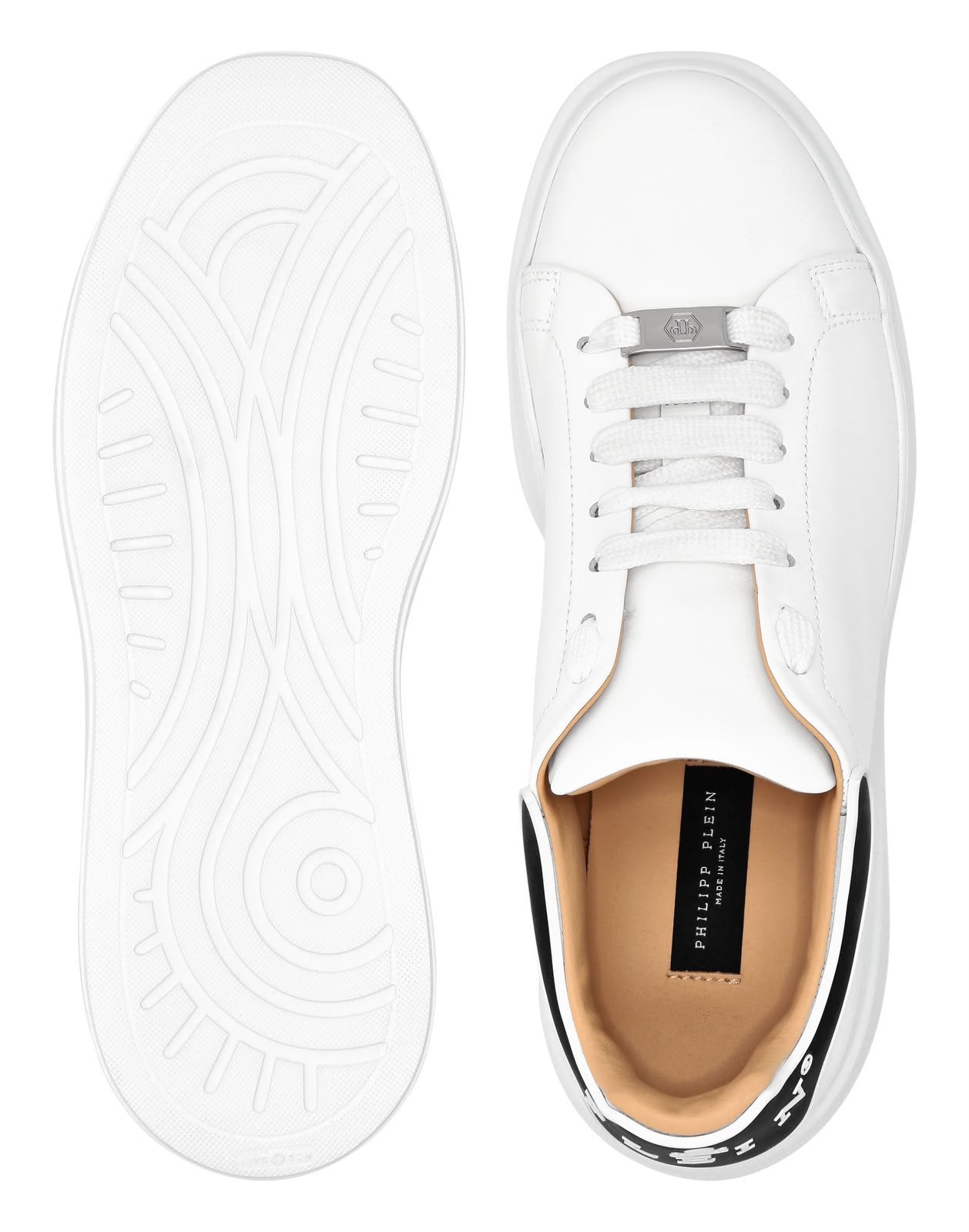 Scarpe Philipp Plein in pelle con logo in rilievo