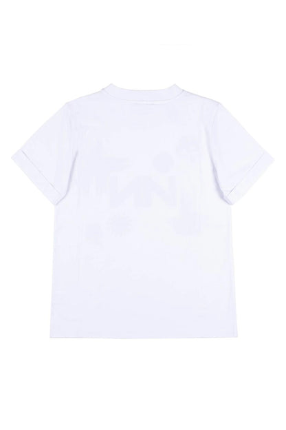 T-Shirt Nenette con logo strass donna