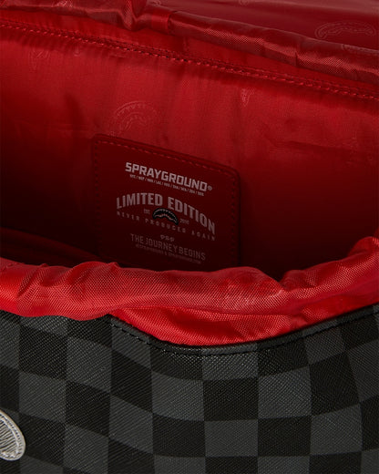 Zaino Sprayground nero SILVER SIDE DRIP BLACK CHECK MONTE CARLO