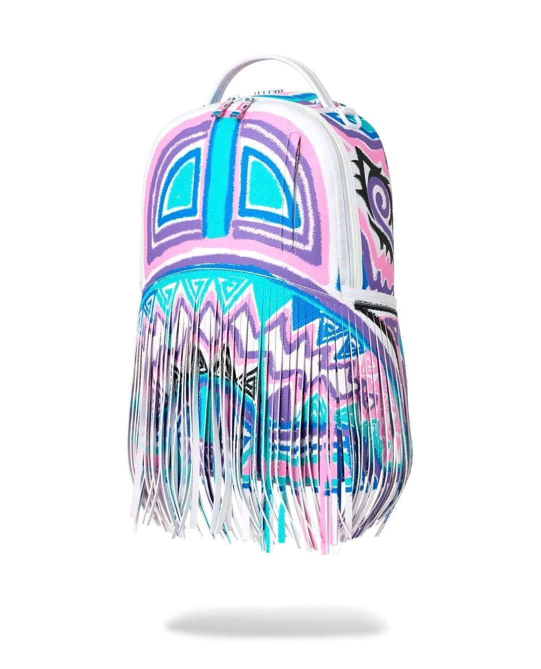 Zaino Sprayground bianco AI FRINGE BACKPACK