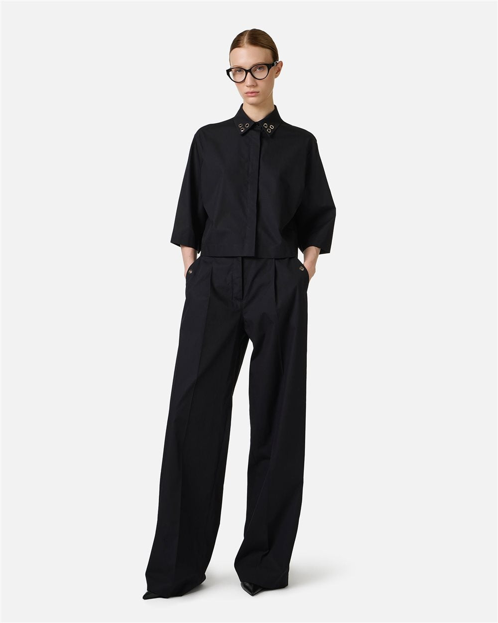 Pantalone Iceberg svasato con dettagli metallici donna