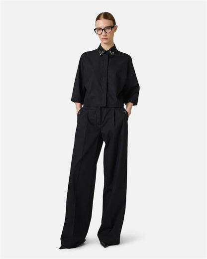 Pantalone Iceberg svasato con dettagli metallici donna