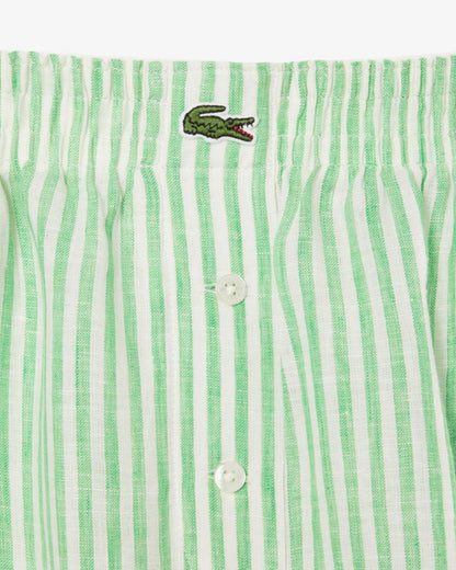 Shorts Lacoste stampa a righe